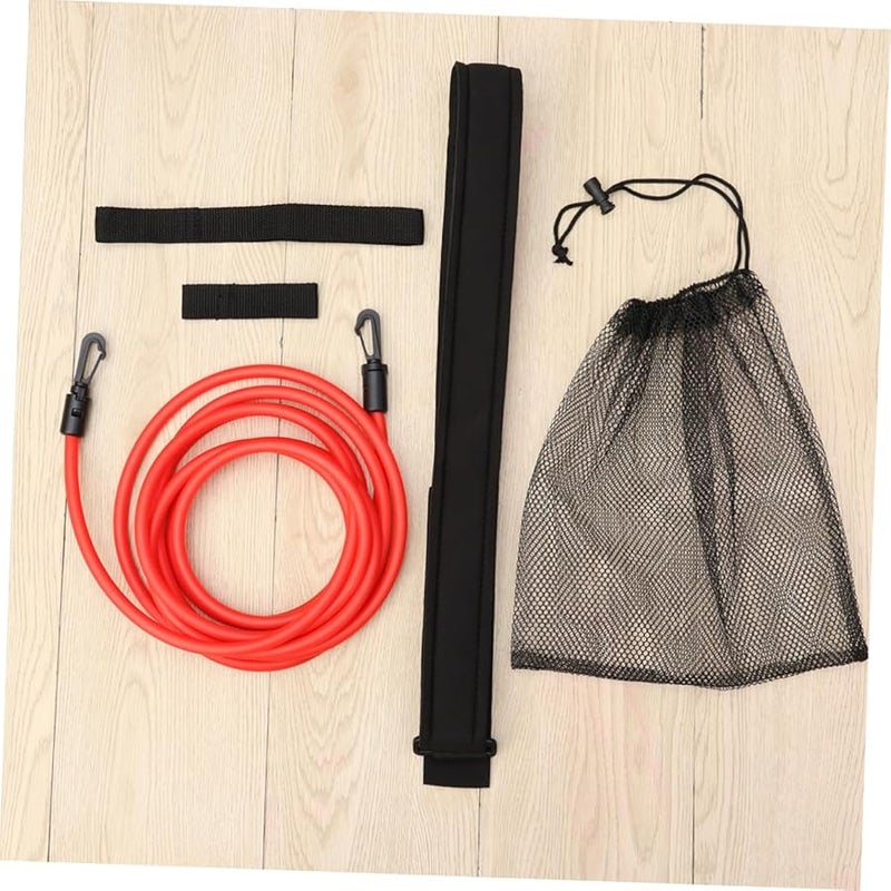 Red Swimming Resistance Belt Swim Training Exerciser Stationary Supplies - Image 5